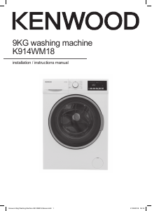 Handleiding Kenwood K914WM18 Wasmachine