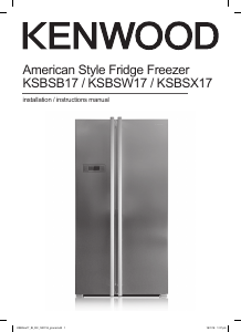 Manual Kenwood KSBSW17 Fridge-Freezer