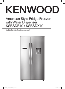 Manual Kenwood KSBSDX19 Fridge-Freezer