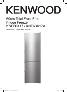 Manual Kenwood KNF60X17A Fridge-Freezer