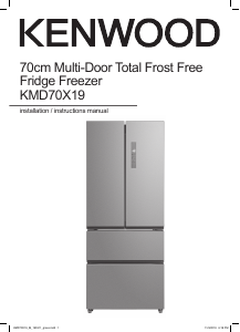 Manual Kenwood KMD70X19 Fridge-Freezer