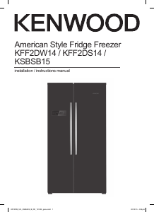 Manual Kenwood KSBSB15 Fridge-Freezer