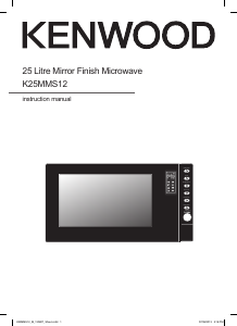 Manual Kenwood K25MMS12 Microwave