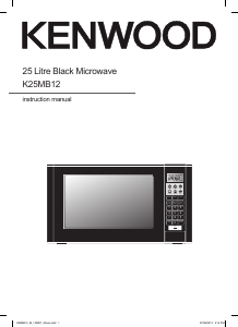 Manual Kenwood K25MB12 Microwave