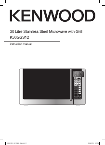 Manual Kenwood K30GSS12 Microwave