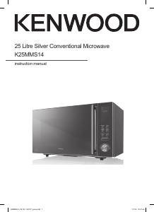 Manual Kenwood K25MMS14 Microwave