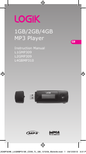Manual Logik L1GMP309 Mp3 Player