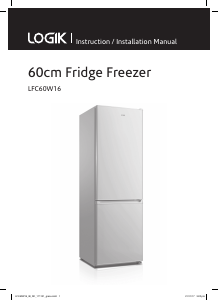 Manual Logik LFC60W16 Fridge-Freezer