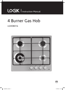 Handleiding Logik LGHOBX16 Kookplaat
