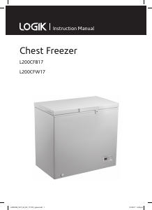 Manual Logik L200CFW17 Freezer