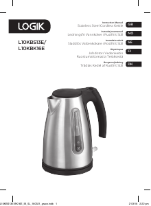 Manual Logik L10KBK16E Kettle