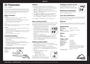 Handleiding Asaklitt 31-5543 Stappenteller