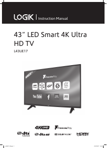 Handleiding Logik L43UE17 LED televisie