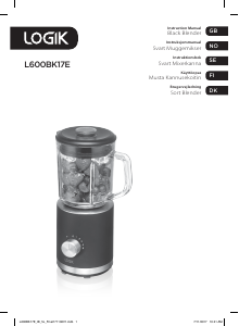 Manual Logik L600BK17E Blender