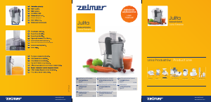 Manual Zelmer ZJE0800L Juicer
