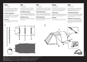 Handleiding Asaklitt 34-8858 Tent