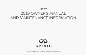 Handleiding Infiniti QX50 (2019)