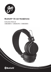 Manual Goji G4BOECR15 Headphone