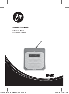 Manual Goji GDABR14 Radio