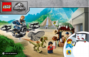 Mode d’emploi Lego set 75934 Jurassic World Dilophosaure en liberté