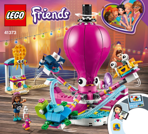 Használati útmutató Lego set 41373 Friends Mókás Polip Körhinta