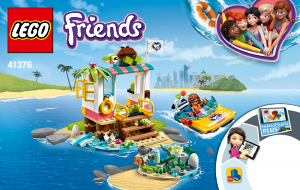 Manual Lego set 41376 Friends Misiunea de salvare a testoaselor