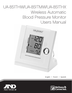 Manual A and D Medical UA-851 Blood Pressure Monitor