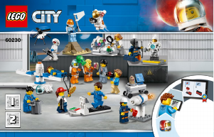 Bruksanvisning Lego set 60230 City Figurpaket – Rymdforskning och utveckling