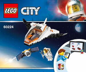 Manuál Lego set 60224 City Údržba vesmírné družice