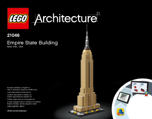 Brugsanvisning Lego set 21046 Architecture Empire State Building