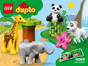 Bruksanvisning Lego set 10904 Duplo Djurungar