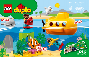 Kullanım kılavuzu Lego set 10910 Duplo Denizaltı Macerası