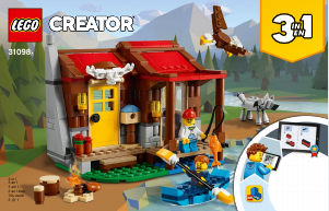 Rokasgrāmata Lego set 31098 Creator Namiņš nekurienē