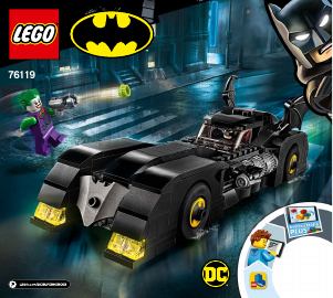 Brugsanvisning Lego set 76119 Super Heroes Batmobile: Jagten på Jokeren