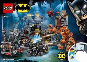 Manual Lego set 76122 Super Heroes Invazia lui Clayface in Batcave