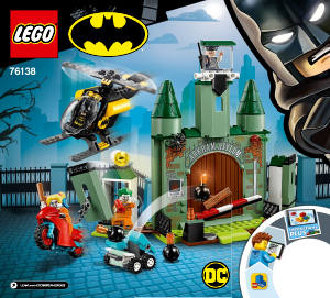 Bruksanvisning Lego set 76138 Super Heroes Batman och Jokerns flykt