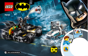 Brugsanvisning Lego set 76118 Super Heroes Mr. Freezes batmotorcykelkamp