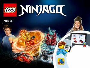 Manual Lego set 70684 Ninjago Spinjitzu slam - Kai vs. Samurai