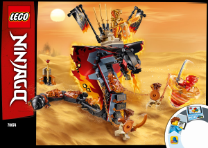 Kullanım kılavuzu Lego set 70674 Ninjago Ateş Diş