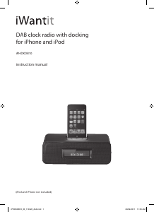 Manual iWantit iPHDKDB10 Alarm Clock Radio