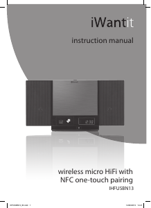 Manual iWantit IHFUSBN13 Stereo-set