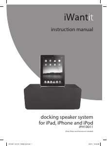 Handleiding iWantit iPH10011 Speakerdock