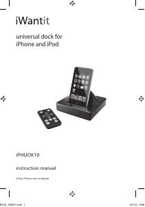 Manual iWantit iPHUDK10 Speaker Dock