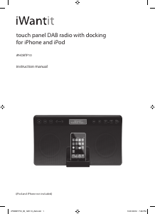 Manual iWantit iPHDBTP10 Speaker Dock