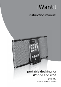 Manual iWantit iPH1112 Speaker Dock