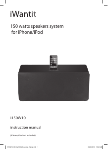 Manual iWantit i150W10 2 Speaker Dock