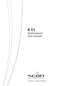 Bruksanvisning Scandomestic K 51 Häll