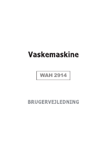 Brugsanvisning Scandomestic WAH 2914 Vaskemaskine