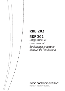 Mode d’emploi Scandomestic RKB 202 Réfrigérateur combiné