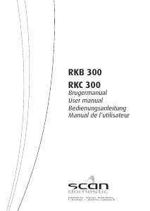 Brugsanvisning Scandomestic RKC 300 Køle-fryseskab